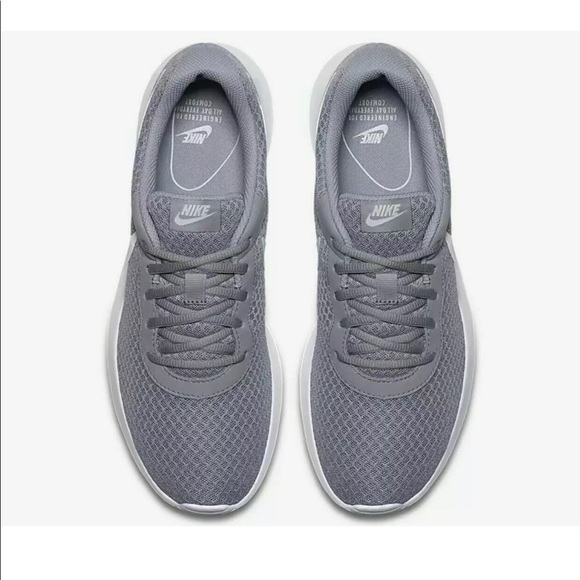 NIKE Tanjun Wolf Grey White Running Shoes - Picture 5 of 6